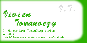 vivien tomanoczy business card